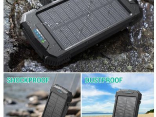 BLAVOR Solar Power Bank – 10,000mAh with PD 20W Fast Charging, Qi Wireless Portable Charger for Cell Phones, Battery Pack Power