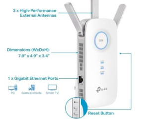 TP-Link AC1900 WiFi Extender (RE550) | Covers Up to 2800 Sq.ft and 35 Devices, 1900Mbps Dual Band Wireless Repeater, Internet Booster