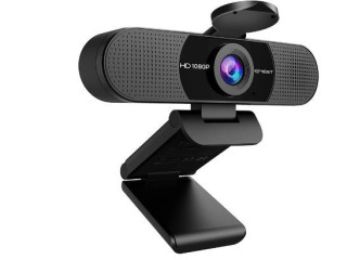 EMEET 1080P Webcam with Microphone | C960 Web Camera, 2 Mics, Privacy Cover, 90°View, Plug & Play USB Webcam