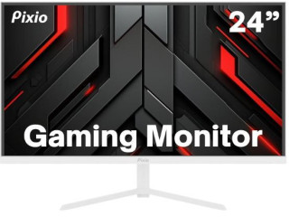 Pixio PX248 Prime White 24-inch Fast IPS FHD Gaming Monitor | 180Hz, 1ms GTG, Adaptive Sync, Esports LED Display